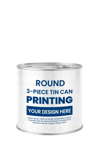 Hộp Thiếc In Đựng Tinh Bột Nghệ 300gr D401 (Φ99x95)